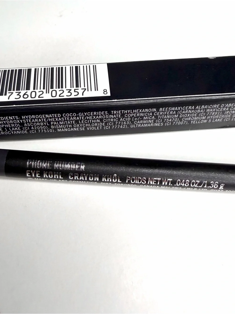 MAC Eye Kohl Eyeliner PHONE NUMBER